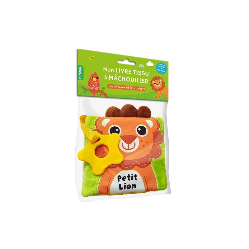 LIVRE TISSU A MÂCHOUILLER - PETIT LION (Les animaux et les couleurs) LIVRE TISSU A MÂCHOUILLER - PETIT LION (Les animaux et les couleurs)