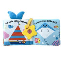 Jeux d'Eveil pour enfants - LIVRE TISSU A MÂCHOUILLER - PETITE BALEINE (Les formes) - Livraison rapide Tunisie