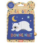 Jeux d'Eveil pour enfants - MON PREMIER LIVRE TISSU EN LANGE - BONNE NUIT - Livraison rapide Tunisie