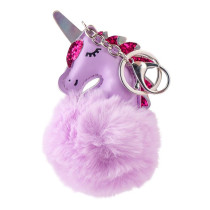 MARTINELIA KEYCHAIN UNICORN PUFF. Violet