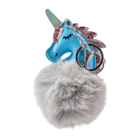 MARTINELIA KEYCHAIN UNICORN PUFF. Bleu