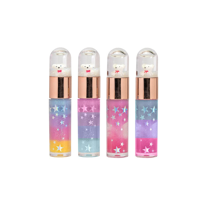 1 MARTINELIA BEAR GLITTER EFECT LIP GLOSS - ASSORTED- 1 MARTINELIA BEAR GLITTER EFECT LIP GLOSS - ASSORTED-