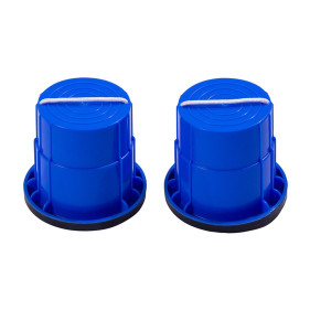 Paire d'échasses avec gomme anti glissade. Bleu