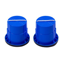 Paire d'échasses avec gomme anti glissade. Bleu