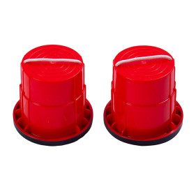 Paire d'échasses avec gomme anti glissade.Rouge