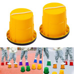 Jeux éducatifs pour enfants - Paire d'échasses avec gomme anti glissade. Jaune - Livraison rapide Tunisie