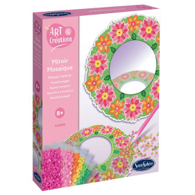 ART & CRÉATIONS - MIROIR MOSAÏQUES - FLEURS