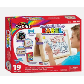 Two-Sided Tabletop Wooden Easel - 19 pcs