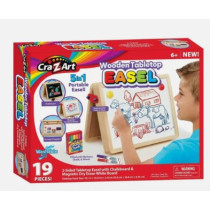 Two-Sided Tabletop Wooden Easel - 19 pcs