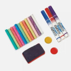 Loisirs créatifs pour enfants - Two-Sided Tabletop Wooden Easel - 19 pcs - Livraison rapide Tunisie