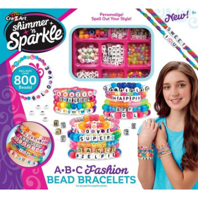 Shimmer 'N Sparkle ABC Fashion Bead Bracelets