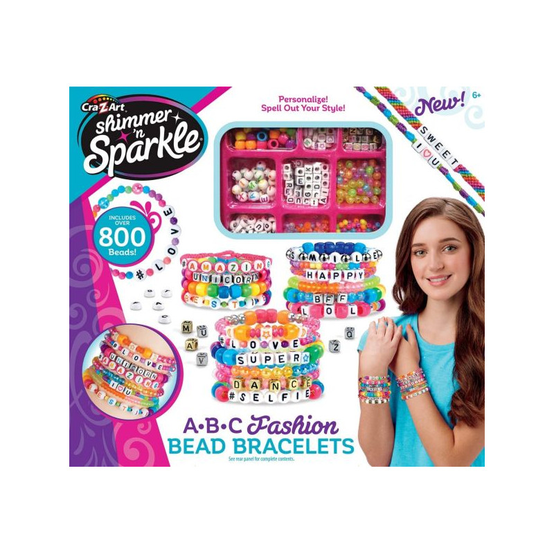 Shimmer 'N Sparkle ABC Fashion Bead Bracelets Shimmer 'N Sparkle ABC Fashion Bead Bracelets