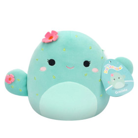 SQK - Little Plush (7.5" Squishmallows) (Mint Barrel Cactus W/Pink Flowers)
