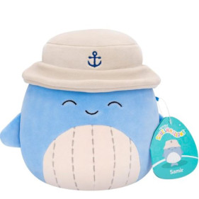 SQK - Little Plush (7.5" Squishmallows) (Samir - Blue Whale W/Tan Bucket Hat) Lobster Roll)