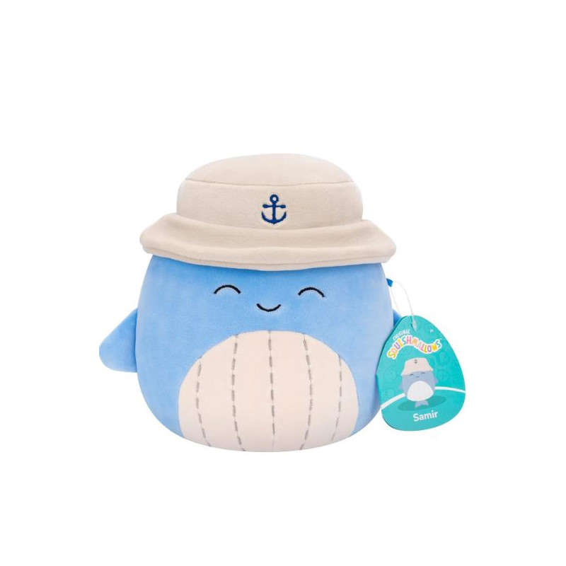 SQK - Little Plush (7.5" Squishmallows) (Samir - Blue Whale W/Tan Bucket Hat) Lobster Roll) SQK - Little Plush (7.5" Squishmallows) (Samir - Blue Whale W/Tan Bucket Hat) Lobster Roll)