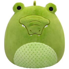 SQK - Medium Plush (12" Squishmallows) (Green Alligator W/Bumpy Textured Belly)