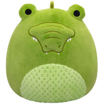 SQK - Medium Plush (12" Squishmallows) (Green Alligator W/Bumpy Textured Belly)