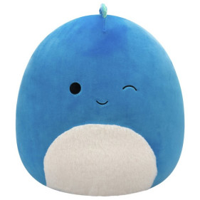 SQK Large Plush (16" Squishmallows) (Brody - Winking Dark Blue Dino W/Fuzzy Belly)