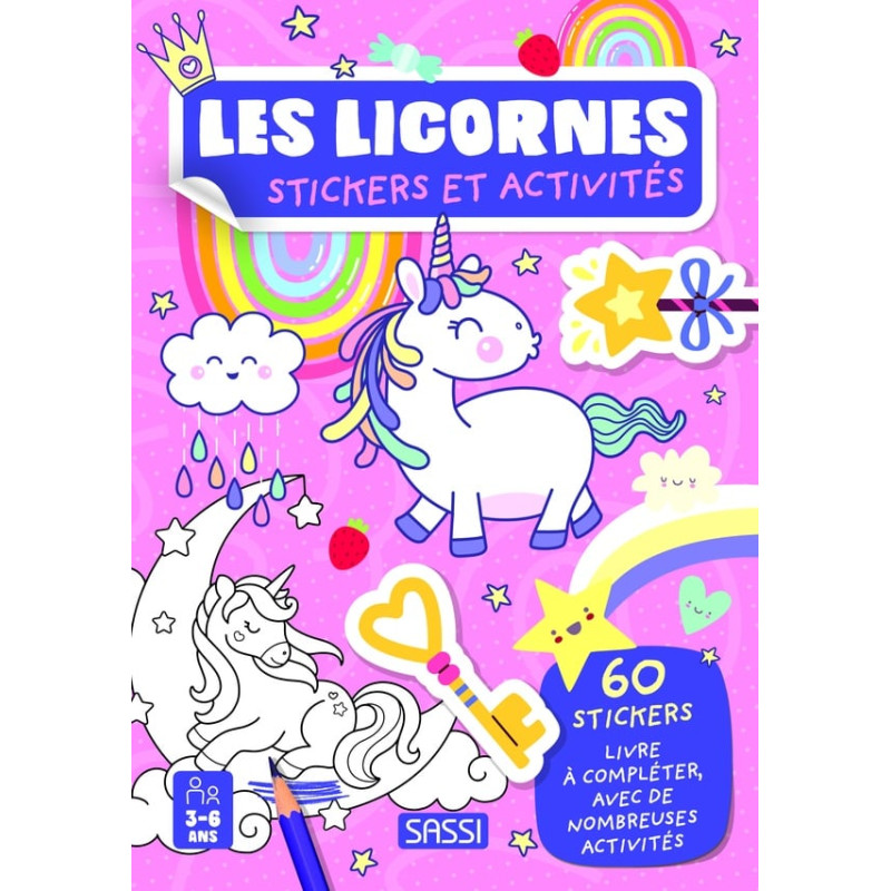 Stickers et activités - Les licornes