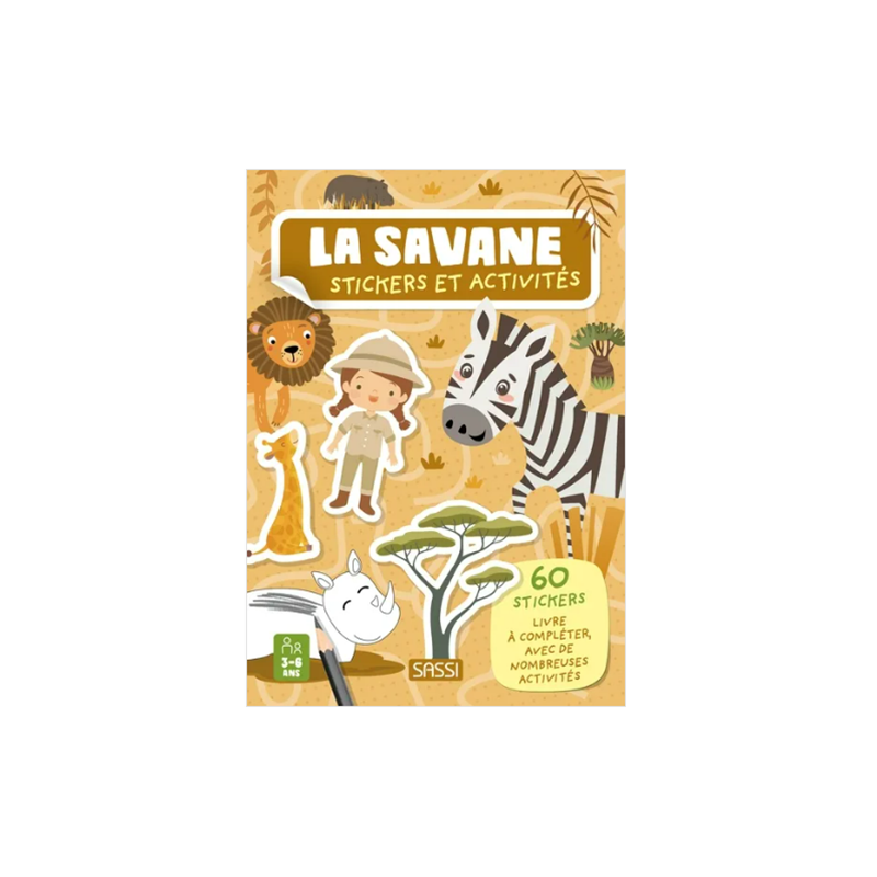 Stickers et activités - La savane