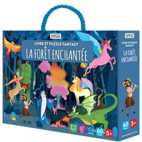 Livre et puzzle fantasy - La forêt enchantée