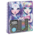 Loisirs créatifs pour enfants - Livre de coloriage à pages noires Iceana & Isadora - Stylos gel à encre métalisée - Livraison...