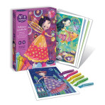 Loisirs créatifs pour enfants - ART & CREATIONS - TABLEAUX A PAILLETER - FEES DES AIRS ET DES MERS - Livraison rapide Tunisie