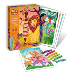 Loisirs créatifs pour enfants - ART & CREATIONS - TABLEAUX A PAILLETER - PRINCESSES DU MONDE - Livraison rapide Tunisie