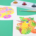 Loisirs créatifs pour enfants - AQUARELLUM MINI - LICORNES - Livraison rapide Tunisie