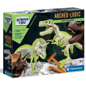 Archéo Ludic - T-Rex & Tricératops Phosphorescents
