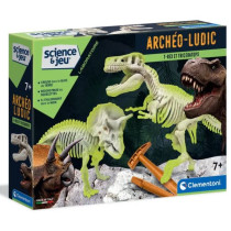 Archéo Ludic - T-Rex & Tricératops Phosphorescents