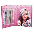 Loisirs créatifs pour enfants - CARNET DE COLORIAGE AVEC 8 STYLOS GEL MÉTALLIQUES - Livraison rapide Tunisie