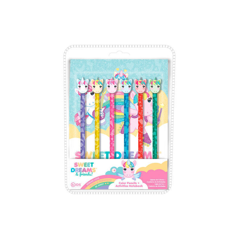 LOT DE 6 CRAYONS AVEC CARNET D'ACTIVITÉS