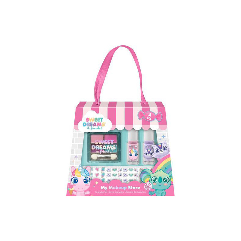 COFFRET DE MAQUILLAGE VERNIS A ONGLES, STICKERS POUR ONGLES ET OMBRE A PAUPIÈRES