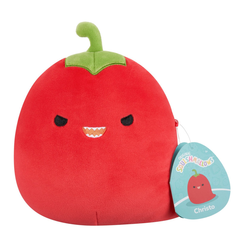 Jeux d'imagination pour enfants - SQCR - Little Plush (7.5" Squishmallows) (Christo - Red Chili Pepper W/Mischievous Eyes) - ... Jeux d'imagination pour enfants - SQCR - Little Plush (7.5" Squishmallows) (Christo - Red Chili Pepper W/Mischievous Eyes) - ...