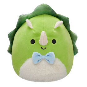 SQCR - Little Plush (7.5" Squishmallows) (Tristan - Green Triceratops W/Fuzzy Belly and Bowtie)