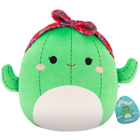 SQCR - Medium Plush (12" Squishmallows) (Maritza - Green Cactus W/Paisley Headband)