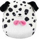 Jeux d'imagination pour enfants - SQCR - Medium Plush (12" Squishmallows) (Dustin - White Dalmatian W/Fuzzy Belly and Bowtie)...