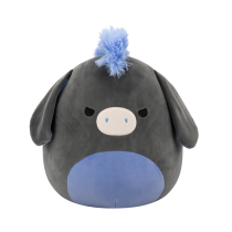SQCR - Medium Plush (12" Squishmallows) (Don - Charcoal and Periwinkle Donkey W/Mischievous Eyes)