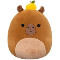 SQCR - Medium Plush (12" Squishmallows) (Lijjian - Brown Capybara W/Fuzzy Belly and Yuzu)