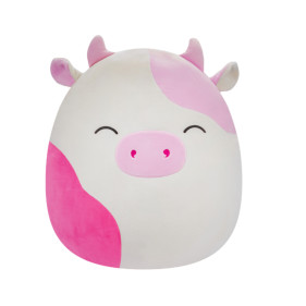 SQCR - Large Plush (16" Squishmallows) (Caedyn - Pink Spotted Cow W/Closed EYES)