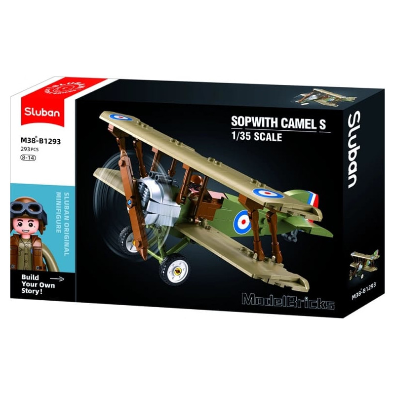 Model bricks fighter plane Sopwith Camel S 1/35