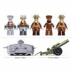 Jeux de construction pour enfants - Sluban - Army Assault Tank WWI - 47Vs - Livraison rapide Tunisie