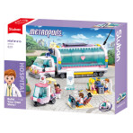 Jeux de construction pour enfants - Metropolis Doctor - Mobile Nursing Car (Pullback) - Livraison rapide Tunisie