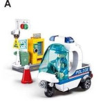 Jeux de construction pour enfants - Metropolis Police - Alley Patrol (Pull back) - Livraison rapide Tunisie