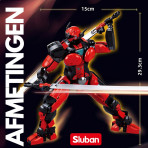 Jeux de construction pour enfants - Mecha Les personnages du Royaume - Rouge - Livraison rapide Tunisie