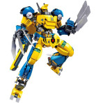 Jeux de construction pour enfants - Mecha Les personnages du Royaume - Jaune - Livraison rapide Tunisie