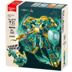 Jeux de construction pour enfants - Mecha Les personnages du Royaume - Dragon Azur - Livraison rapide Tunisie