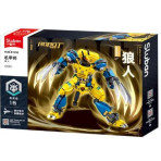 Jeux de construction pour enfants - Mecha Les personnages du Royaume - Jaune - Livraison rapide Tunisie