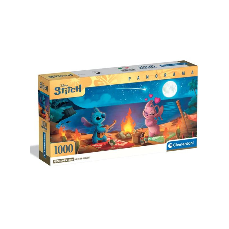 Puzzle 1000 pièces Panorama - Disney Stitch